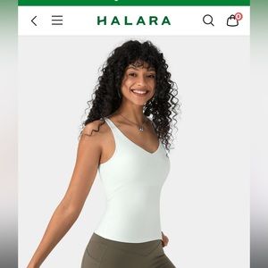 White Halara Workout Tank